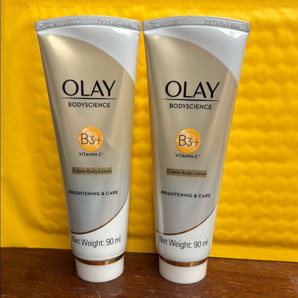 Two- Olay Bodyscience B3+ Vitamin C Brightening & Care Crème Body Lotion.